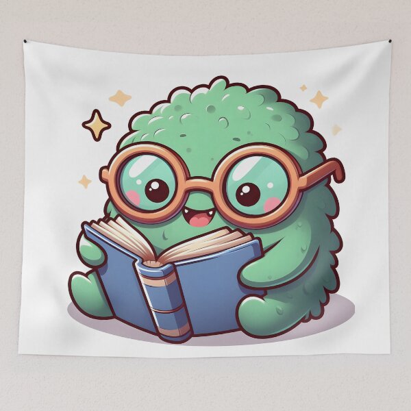 Item preview, Kawaii Charming Golem With A Pair Of Glasses designed and sold by CanvasCutie.