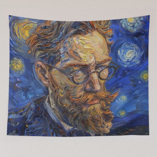 Item preview, Bedřich Smetana | Painting in the style of Vincent van Gogh designed and sold by ComicsFactory.
