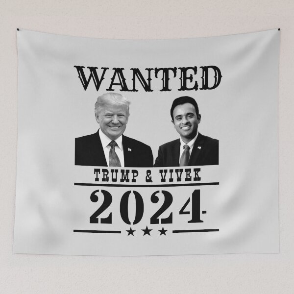 Item preview, WANTED Trump & Vivek 2024 designed and sold by Decamegashop.