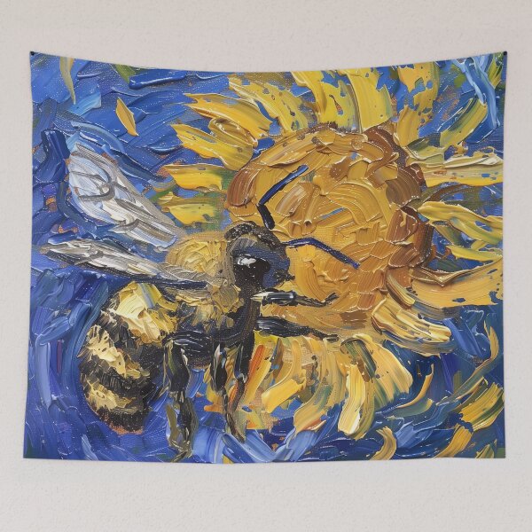 Item preview, Bee | Painting in the style of Vincent van Gogh designed and sold by ComicsFactory.