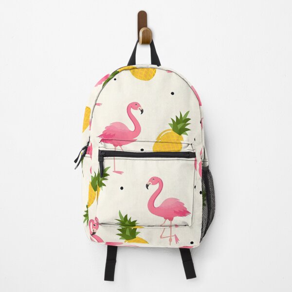 Item preview, Summer patterns with flamingos and pineapples designed and sold by revsdesign.