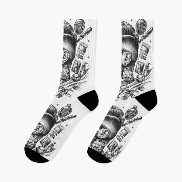 Item preview, Barber Style Tattoo Design 1 of 12 designed and sold by Jenson Major.