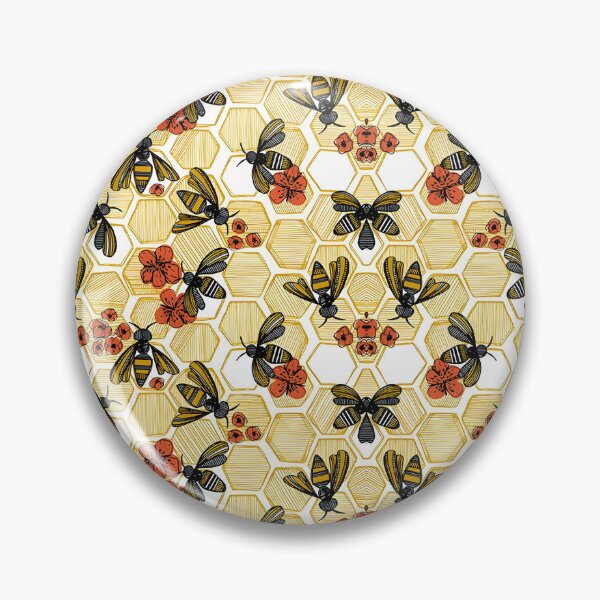 Item preview, Bees pattern vintage designed and sold by revsdesign.