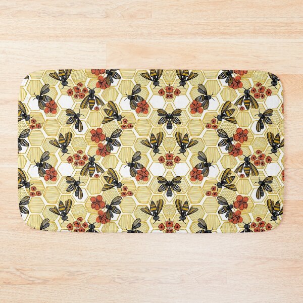 Item preview, Bees pattern vintage designed and sold by revsdesign.