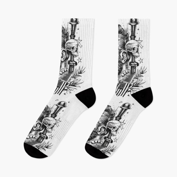 Item preview, Barber Style Tattoo Design 3 of 12 designed and sold by Jenson Major.