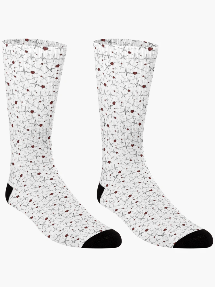Thumbnail 3 of 5, Socks, Cardiogram pattern designed and sold by Cherevan.