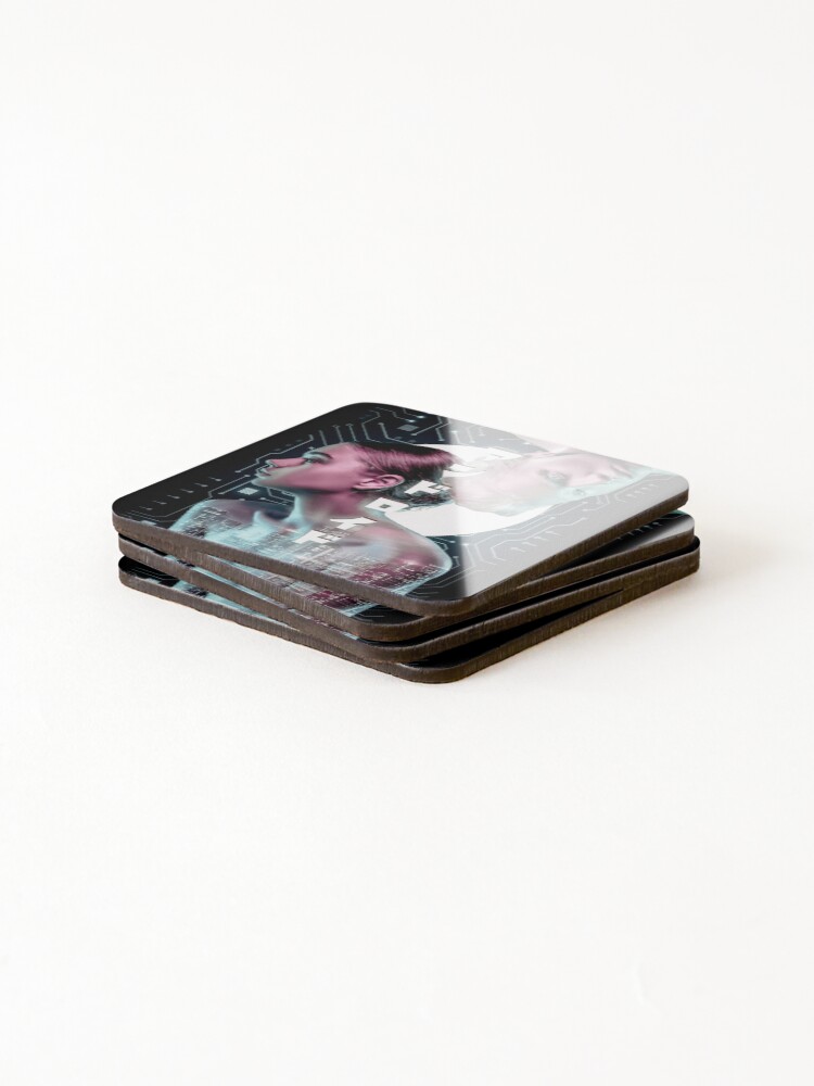Thumbnail 4 of 5, Coasters (Set of 4), Android designed and sold by AngoraStudio.