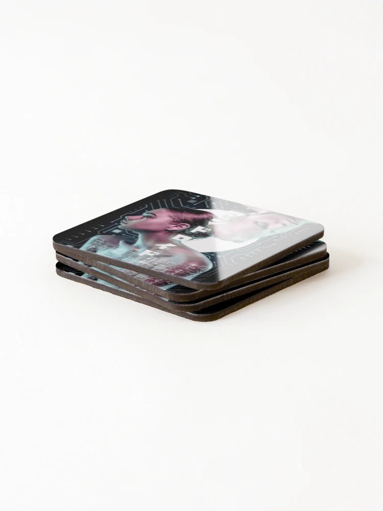 Thumbnail 4 of 5, Coasters (Set of 4), Android designed and sold by AngoraStudio.