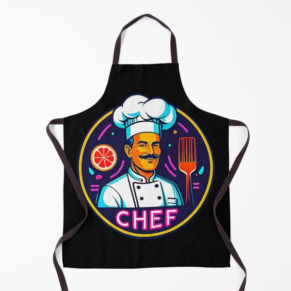Item preview, Logo Neon Smiling Chef. designed and sold by Giulivo Store Graphic.