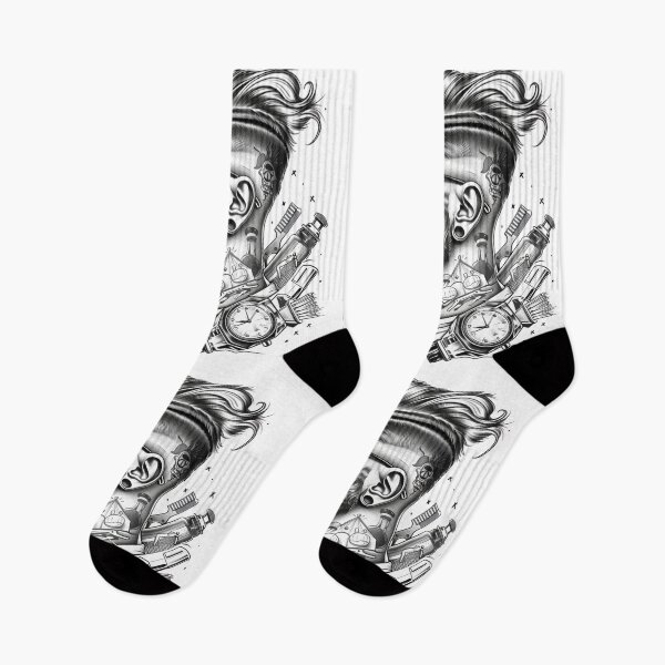 Item preview, Barber Style Tattoo Design 7 of 12 designed and sold by Jenson Major.