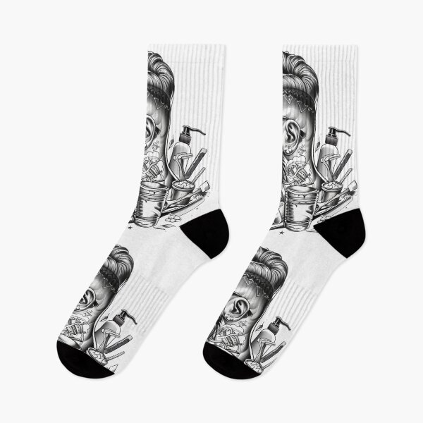 Item preview, Barber Style Tattoo Design 9 of 12 designed and sold by Jenson Major.