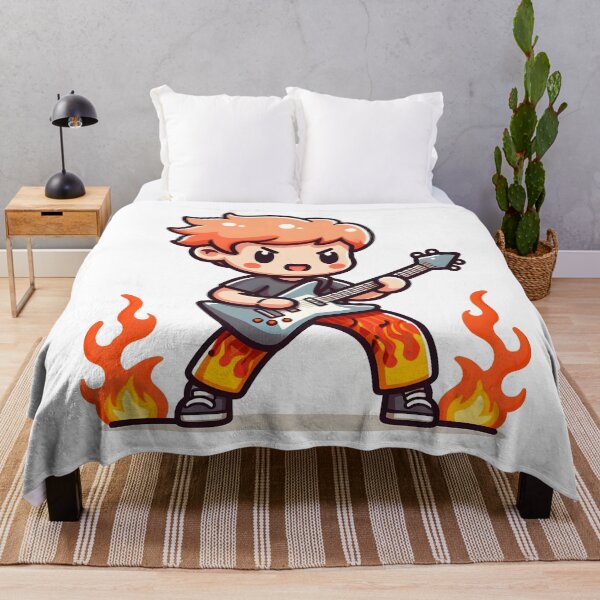 Item preview, Kawaii Rockstar: Flame-Patterned Pants designed and sold by CanvasCutie.