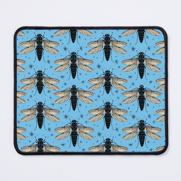 Item preview, Cicada pattern Insect collector entomology blue designed and sold by AlchemyColor.