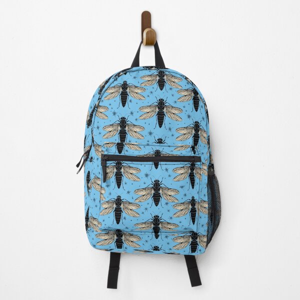 Item preview, Cicada pattern Insect collector entomology blue designed and sold by AlchemyColor.