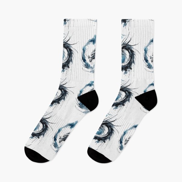 Item preview, Swirling Dragon in Watercolor Minimalistic Art designed and sold by LuminShadowArt.