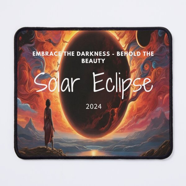 Item preview, Embrace the Darkness|Behold The Beauty|Solar Eclipse 2024 designed and sold by InspiredCreatives.