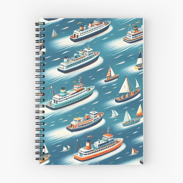 Item preview, Ferry boat scrub cap pattern designed and sold by revsdesign.