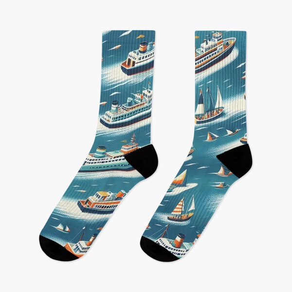 Item preview, Ferry boat scrub cap pattern designed and sold by revsdesign.