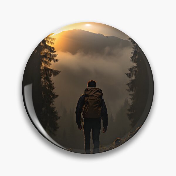 Item preview, Hiking Solitude: A Journey Through the Foggy Forest designed and sold by Shirtastically.