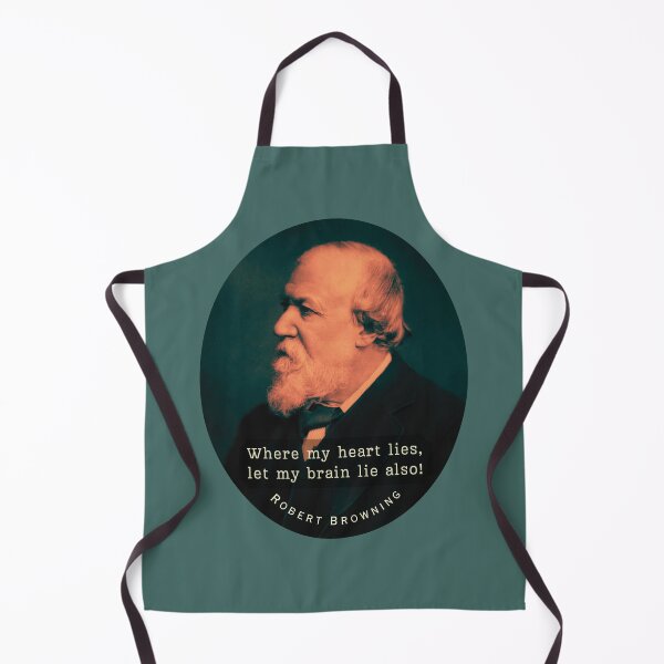 Item preview, Robert Browning portrait and quote: Where my heart lies, let my brain lie also! designed and sold by artbleed.