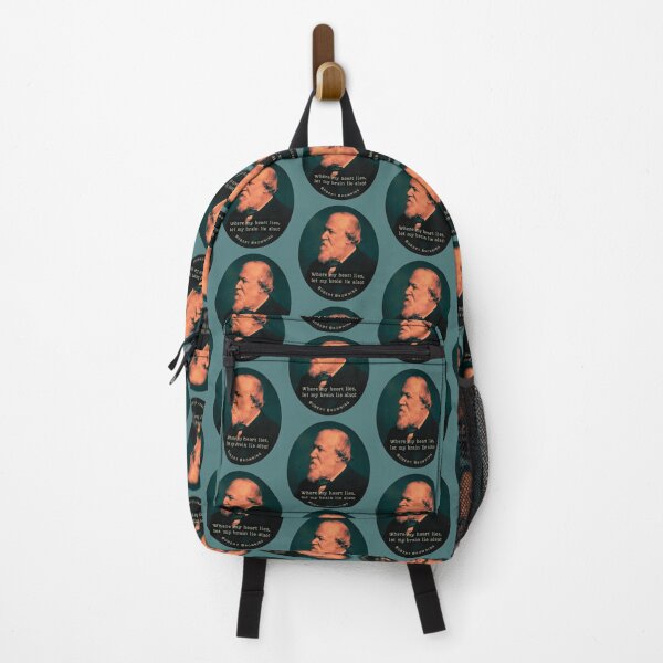 Item preview, Robert Browning portrait and quote: Where my heart lies, let my brain lie also! designed and sold by artbleed.
