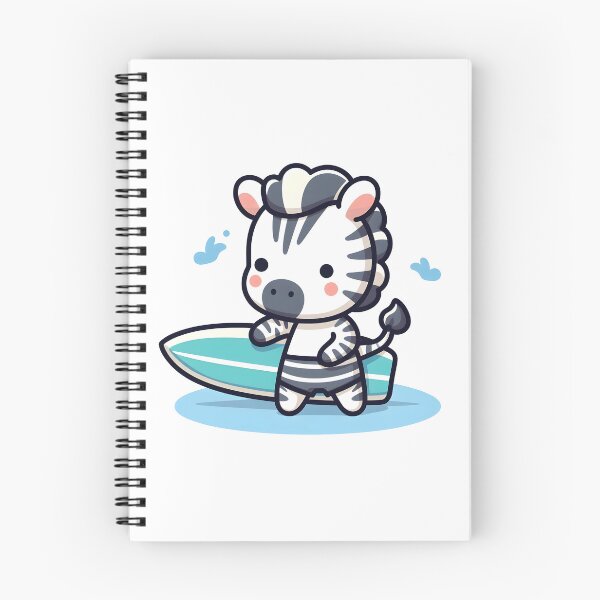 Item preview, Kawaii Zebra: A Surfboard designed and sold by CanvasCutie.