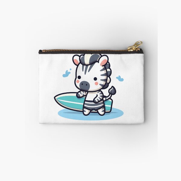 Item preview, Kawaii Zebra: A Surfboard designed and sold by CanvasCutie.