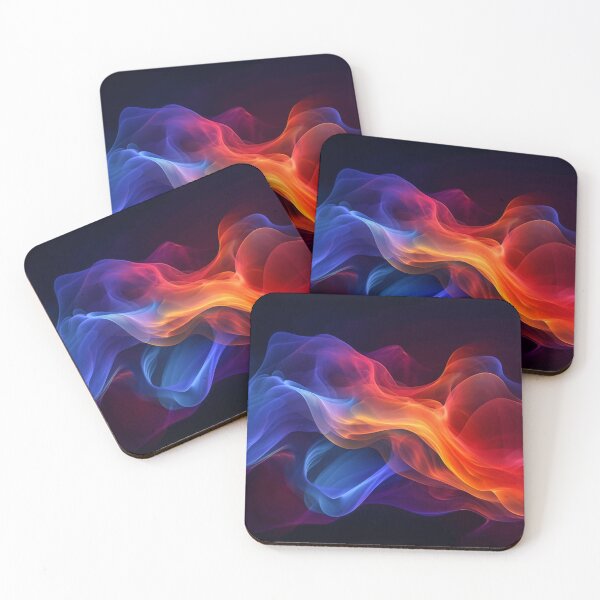 Item preview, Colorful Smoke on a Black Background. Abstract Swirling Gases designed and sold by frequent-art.