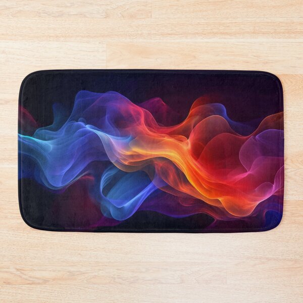 Item preview, Colorful Smoke on a Black Background. Abstract Swirling Gases designed and sold by frequent-art.
