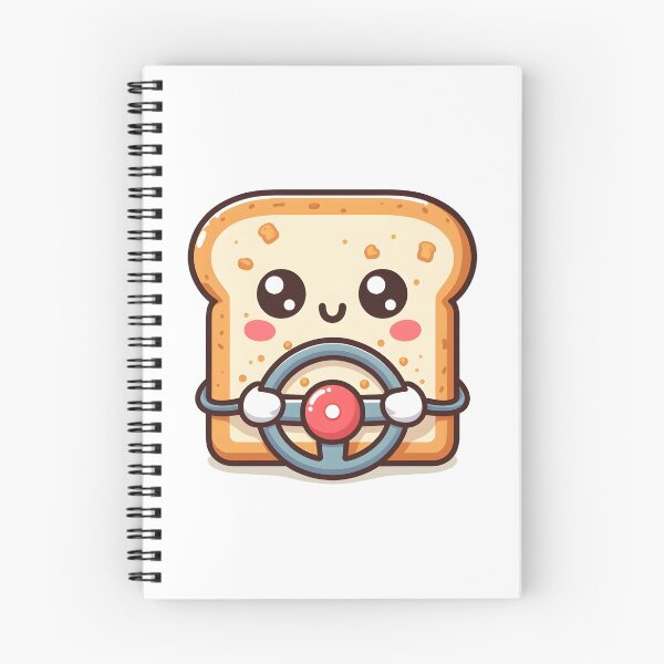 Item preview, Kawaii Toast With Steering Wheel designed and sold by CanvasCutie.