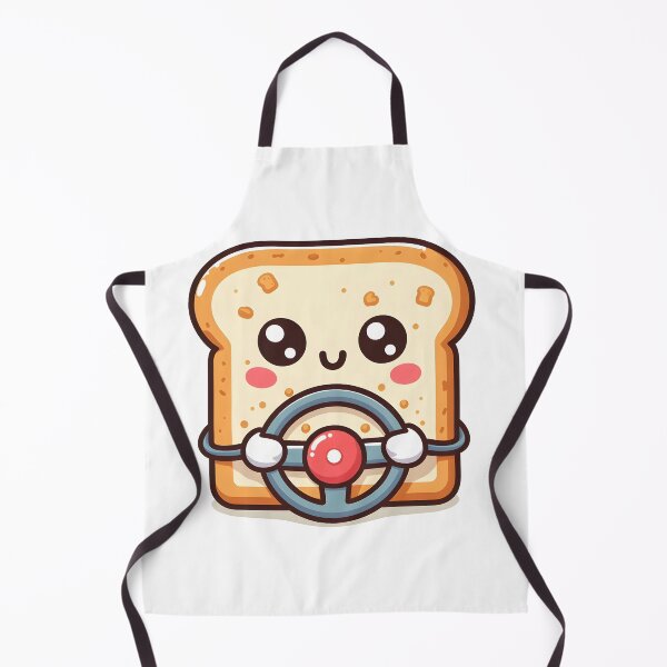 Item preview, Kawaii Toast With Steering Wheel designed and sold by CanvasCutie.