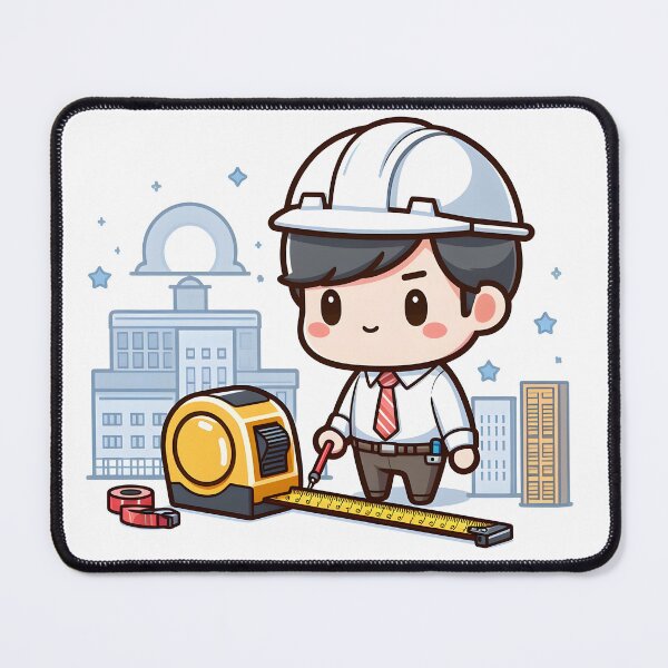 Item preview, Kawaii Architect With Architectural Shirt designed and sold by CanvasCutie.