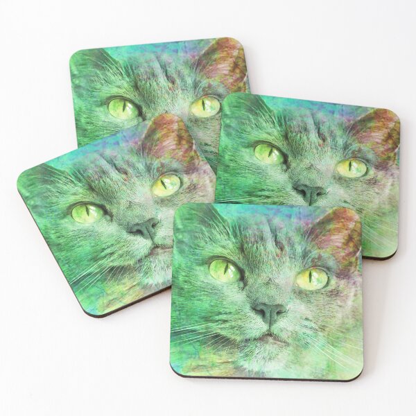 Item preview, Abstract Art With Beautiful Cat designed and sold by PandLcreations.