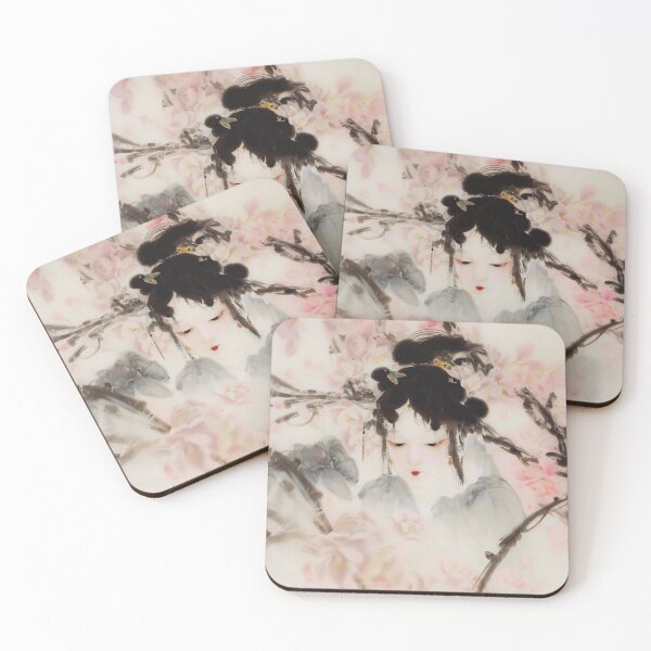 Item preview, Gentle Showers Amidst the Blush of Apricot Blossoms with a Girl designed and sold by ZZZal.