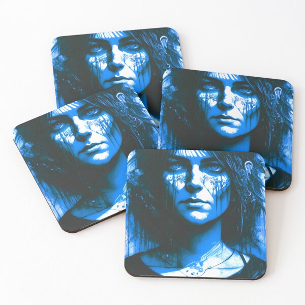 Item preview, Sapphire Enigma: Dark Fantasy Woman in Blue designed and sold by GrizzlyCollective.