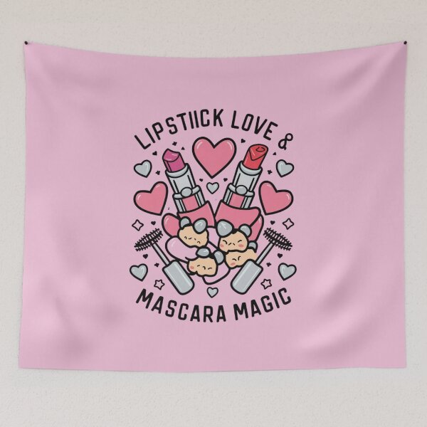 Item preview, Lipstick Love & Mascara Magic- Kawaii designed and sold by Rockin-Rainbow.