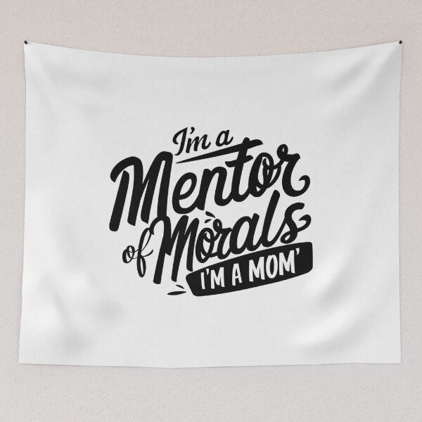 Item preview, Inspirational Mentor Mom T-Shirt, Bold Black and White Typography, Mother's Day Gift Tee designed and sold by Zeng-Graphics.