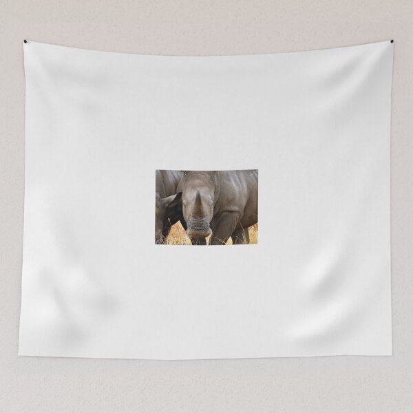 Item preview, African animals on safari - one very rare white rhinoceros right angle - front on designed and sold by exploramum.