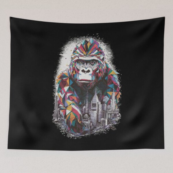 Item preview, Conceptual illustration- gorilla and city designed and sold by WildernessTints.