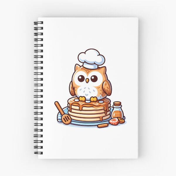 Item preview, Kawaii Owl With Chef'S Hat designed and sold by CanvasCutie.