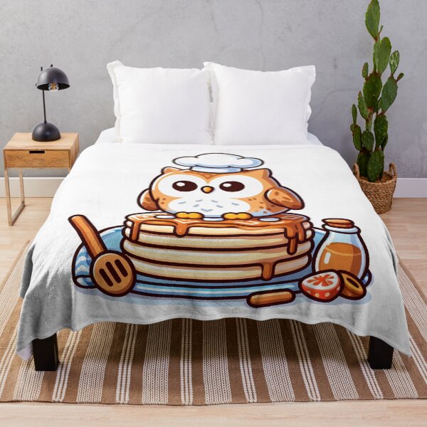 Item preview, Kawaii Owl With Chef'S Hat designed and sold by CanvasCutie.