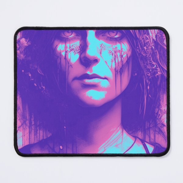 Item preview, Azure Twilight: Mysterious Fantasy Woman in Purple and Blue designed and sold by GrizzlyCollective.