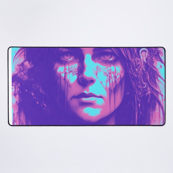 Item preview, Azure Twilight: Mysterious Fantasy Woman in Purple and Blue designed and sold by GrizzlyCollective.