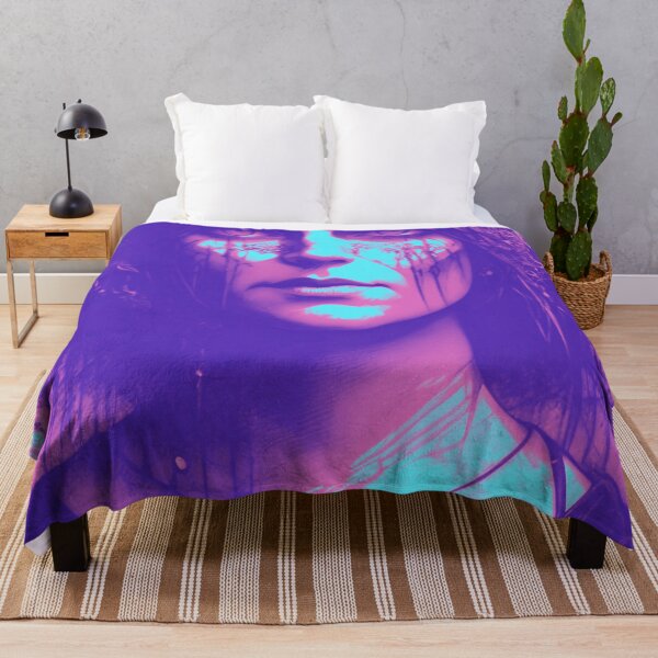 Item preview, Azure Twilight: Mysterious Fantasy Woman in Purple and Blue designed and sold by GrizzlyCollective.