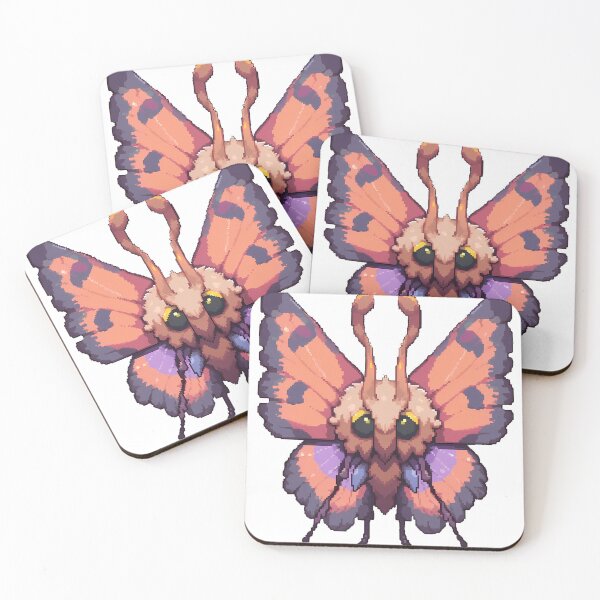 Item preview, Fluffy orange Pixel Moth designed and sold by octoboobs.