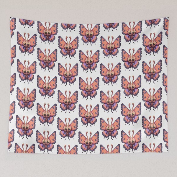 Item preview, Fluffy orange Pixel Moth designed and sold by octoboobs.