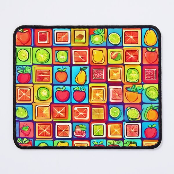 Item preview, Fruit-Filled Square Art: Comic Style designed and sold by Health And Fitness Posts e-Store.