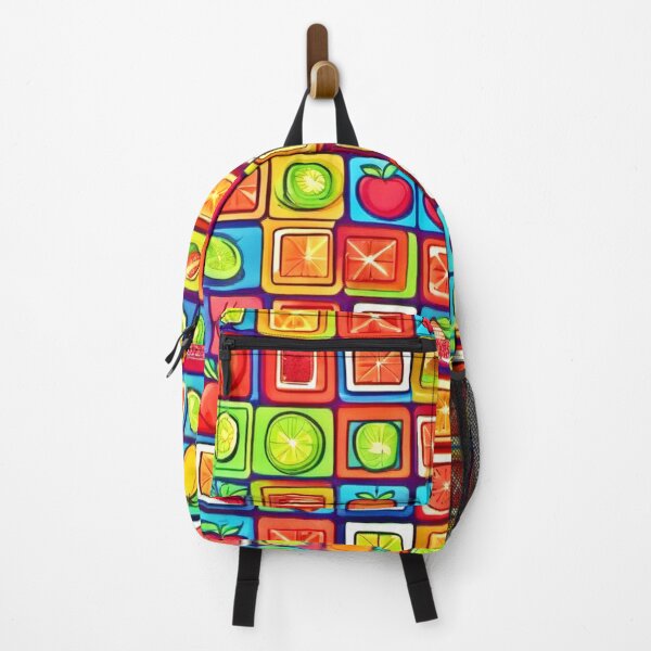 Item preview, Fruit-Filled Square Art: Comic Style designed and sold by Health And Fitness Posts e-Store.