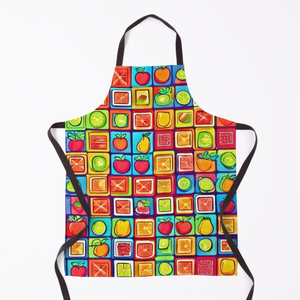 Item preview, Fruit-Filled Square Art: Comic Style designed and sold by Health And Fitness Posts e-Store.