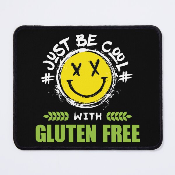Item preview, "Just be cool with Gluten-free" t shirt dark mode design designed and sold by MyGluteesFree77.